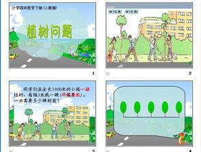 新人教版四年级数学下册课件植树问题下载--数学植树问题手抄报