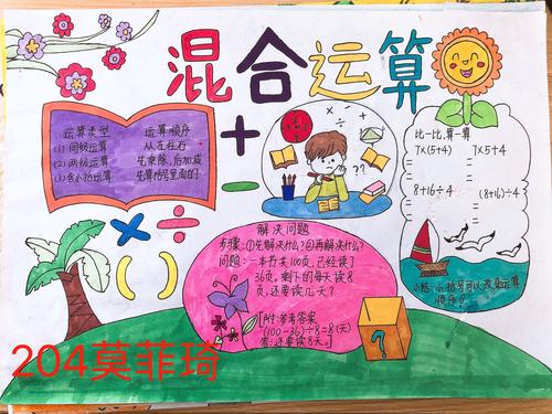 龙兴小学数学手抄报优秀作品