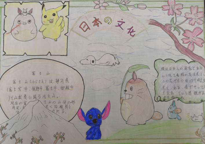 乌海市第六中学日语手抄报学生作品展示