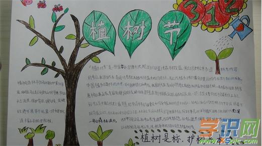 小学生手抄报植树节小学生手抄报植树节图片大全