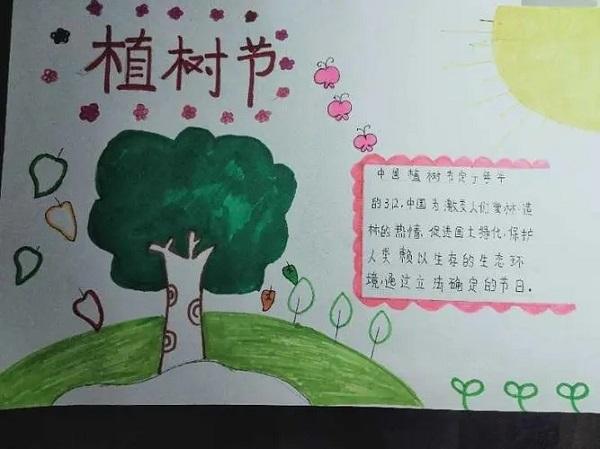 2022小学生植树节手抄报图片