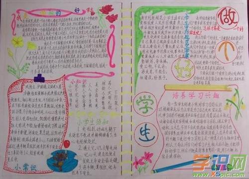 文明小学生手抄报内容 关于文明小学生手抄报图片