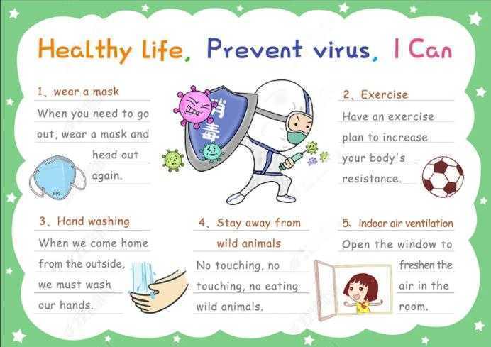 抗击疫情英语手抄报简单又漂亮