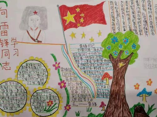 学习雷锋精神 争做新时代好少年-第五小学学雷锋手抄报活动