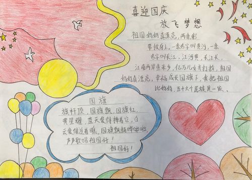 小小手抄报 浓浓爱国情桥东里小学庆国庆手抄报展评活动