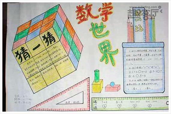 初中数学手抄报版面设计图 初一数学手抄报内容图片