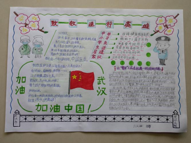 《致敬逆行先锋》手抄报比赛活动优秀作品展示汕尾市实验小学