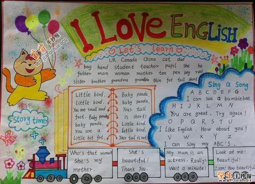 五年级iloveenglish手抄报五年级手抄报