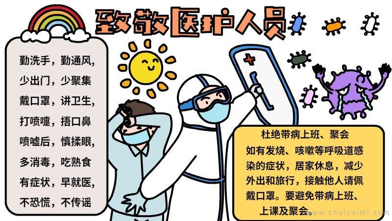 有关医护人员的手抄报怎么画医护人员手抄报大全图片