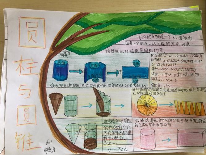 西海岸西区红石崖小学六年级一班数学第二单元知识整理手抄报