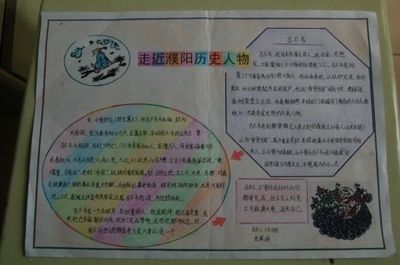 濮阳历史文化名人手抄报 名人手抄报