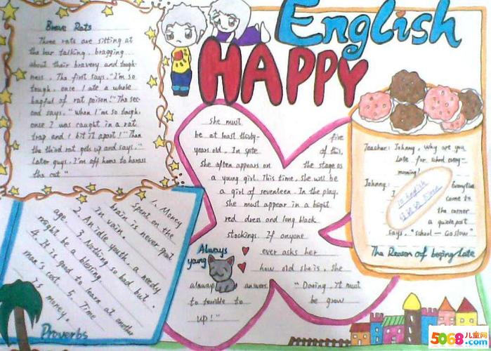 happyenglish英语手抄报happyenglish英语手抄报五年级