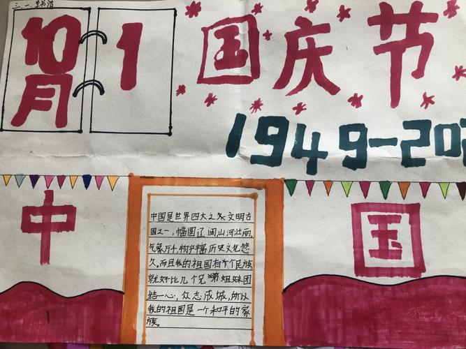 曹楼小学开展迎国庆颂祖国绘画手抄报评比活动