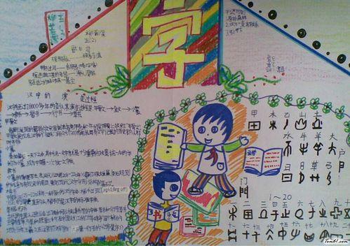 小学生汉字知识手抄报小学生手抄报