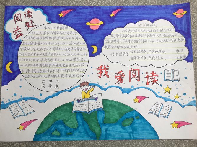 班级活动新城小学读书节之手抄报作品302班