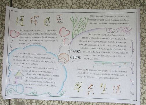 线上第一品牌值得您信赖2016年学会感恩手抄报主题懂得感恩
