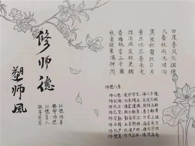 师德师风手抄报样式图片大全