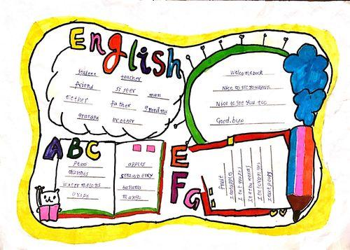 英语手抄报简单又漂亮英语手抄报简单又漂亮四年级