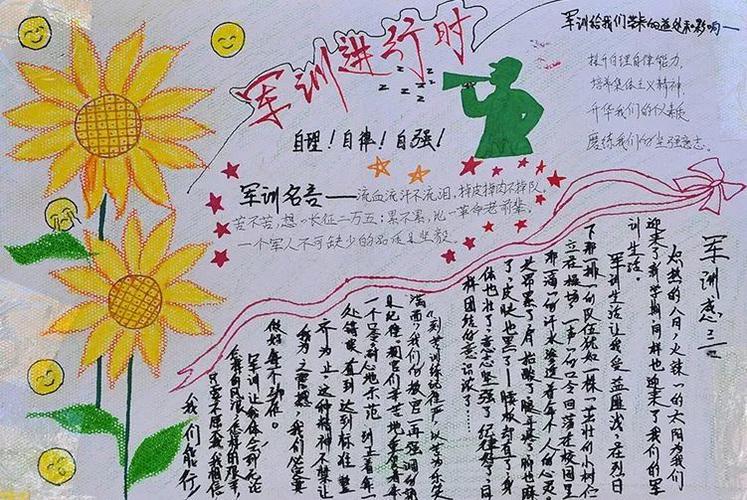 小学生军训手抄报