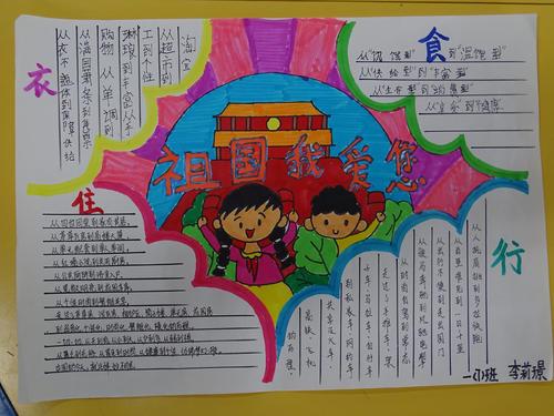 绘梦前行海口市美苑小学2019年喜迎新中国成立70周年手抄报评选