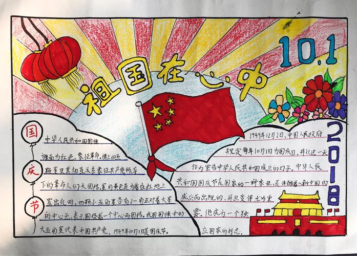 青州市西苑小学共筑中国梦祖国在心中国庆儿童画及手抄报作品集