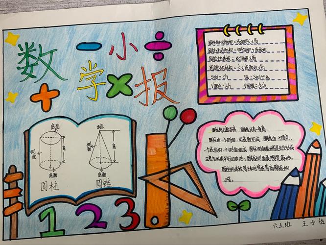 魅力数学第一单元优秀数学手抄报展示遂平二小 六五班