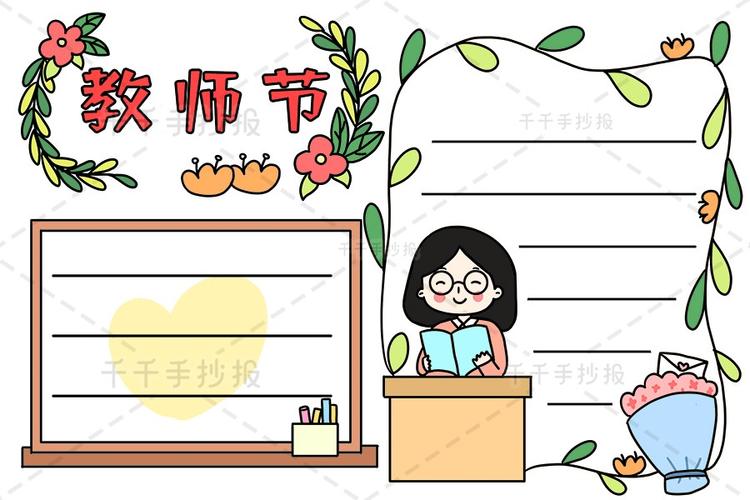 手抄报一卡通最新教师节手抄报教师节手抄报简笔画