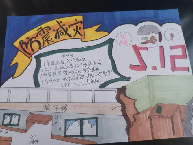 莲湖区希望小学 防震减灾  手抄报制作小能手