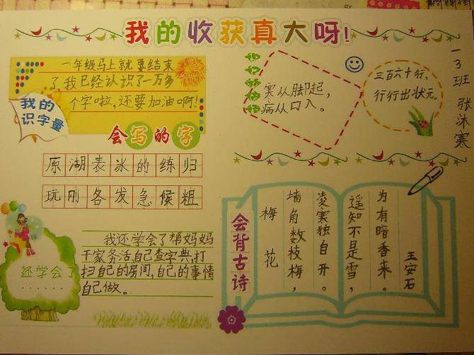 小学三年级以收获为主题手抄报小学三年级手抄报