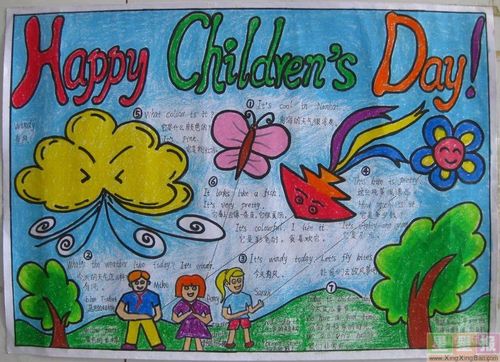 happy children's day英语手抄报内容