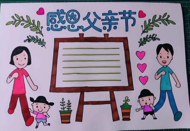 中小学生绘画父亲节手抄报图片素材和文字内容收藏备用