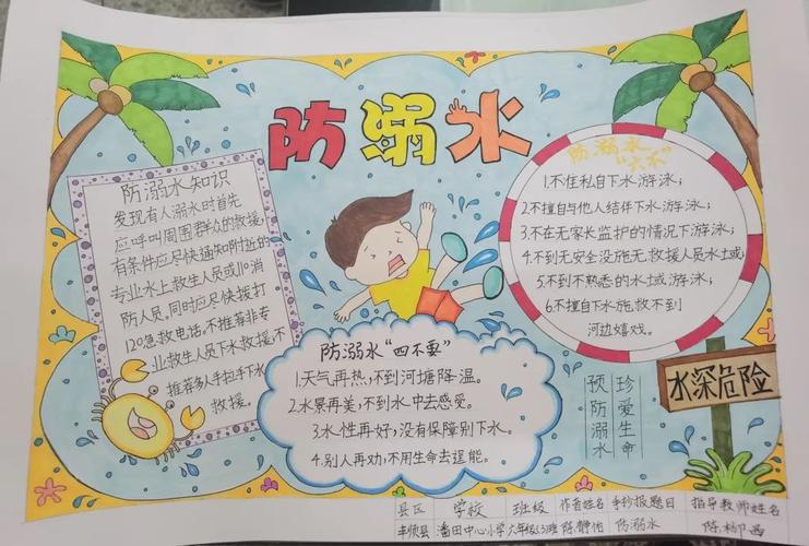 珍爱生命预防溺水梅州这些中小学生的手抄报获奖啦看有你孩子的作品吗