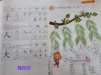 二年级八个字生字开花手抄报 二年级手抄报-蒲城教育文学网