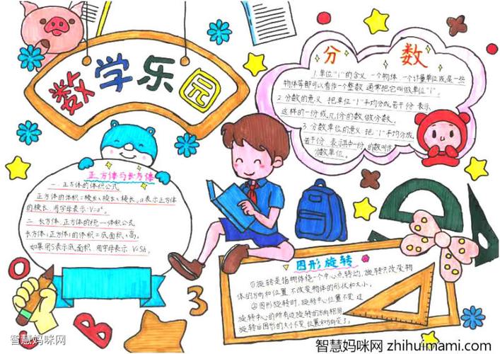 漂亮的数学手抄报-图28张非常漂亮的数学手抄报-图1手抄报作品完成图