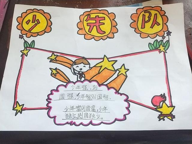 预备队员们画的精彩手抄报