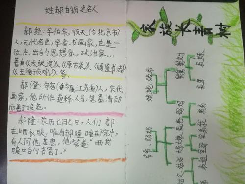 寻根问祖活动手抄报 公益活动手抄报