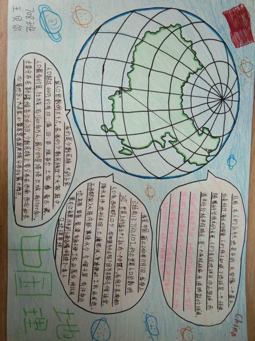 地理手抄报简单又漂亮 八年级下册地理手抄报简单又漂亮
