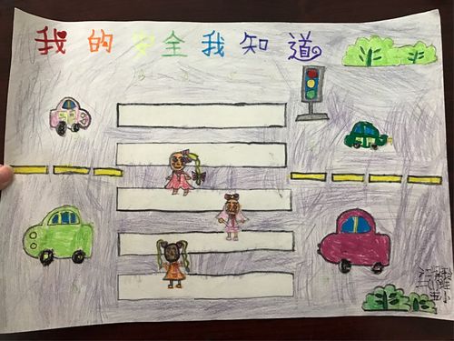 上饶县第五小学二1班开展以我的安全我知道为主题的手抄报活动.