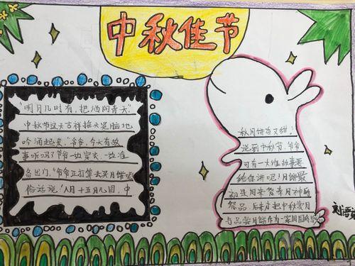 小学二一班如何制作小学生中秋节手抄报图片 小学生手抄报图片大全