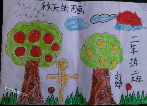 小学二年级画秋天手抄报 小学二年级手抄报