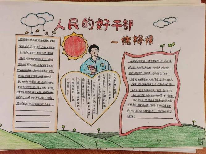 丰翼小学高小部校区学习杰出人物体会爱国精神五年级手抄报活动