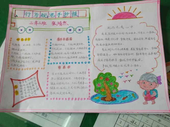 小学生行为规范手抄报内容 小学生行为规范手抄报内容二年级