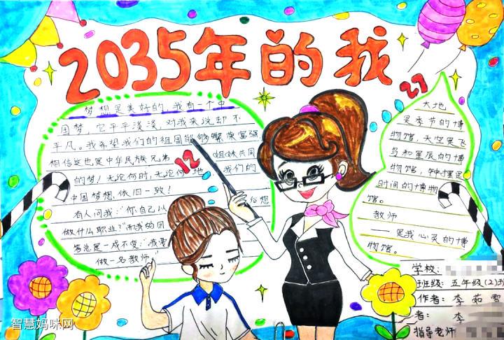 我的2035年手抄报图片-图12