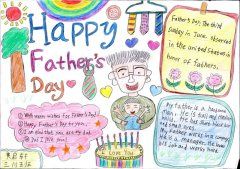 happyfathersday英语手抄报8