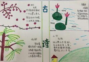 14 分类 语文 阅读4032 小学 三年级同学的诗配画 手抄报