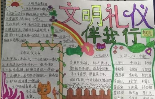 小学生礼仪手抄报文明礼仪