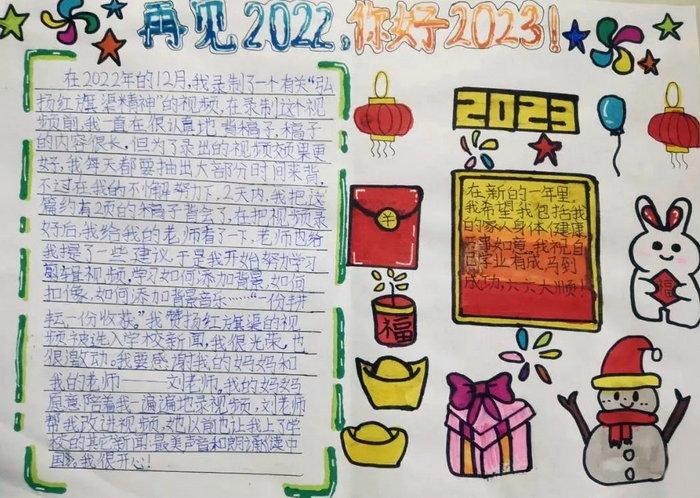 回顾2022展望2023手抄报简单