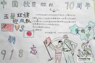 反法西斯战争胜利70周年手抄报大赛作品小学生组