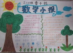 小学表内除法手抄报 小学手抄报