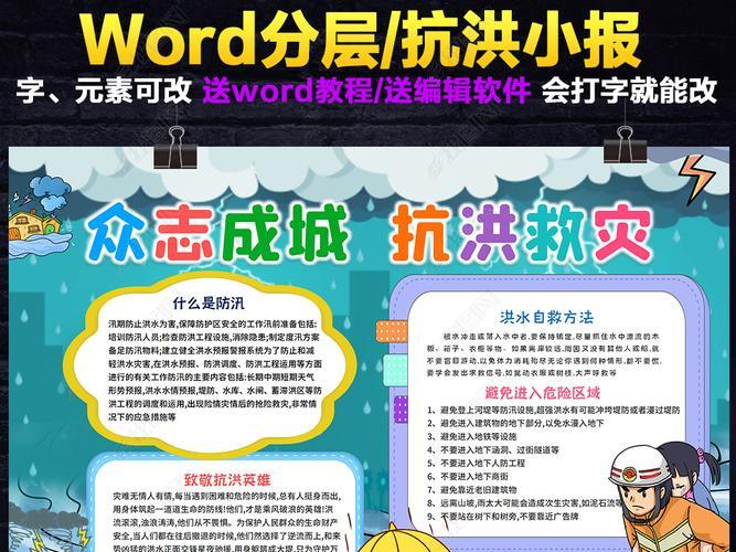 防疫抗洪救灾手抄报抗震救灾手抄报